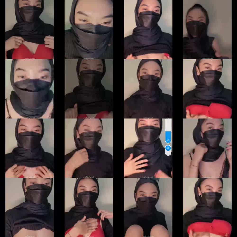 Clau Hijab Masih Malu malu pertama kali live